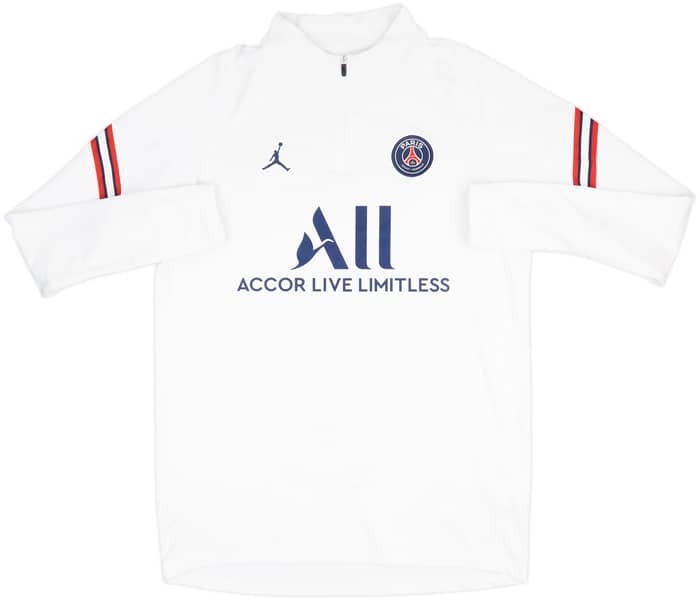 2021-22 Paris Saint-Germain Jordan 1/4 Zip Drill Top - 7/10 - (L)