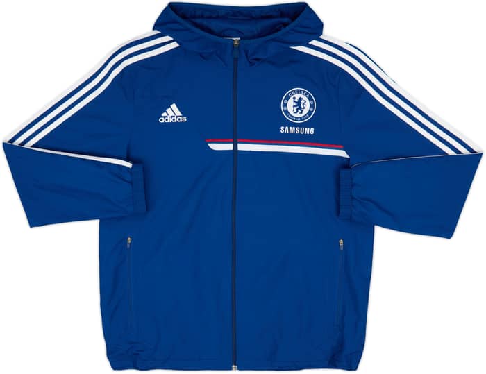 2013-14 Chelsea adidas Hooded Track Jacket - 9/10 - (L/XL)