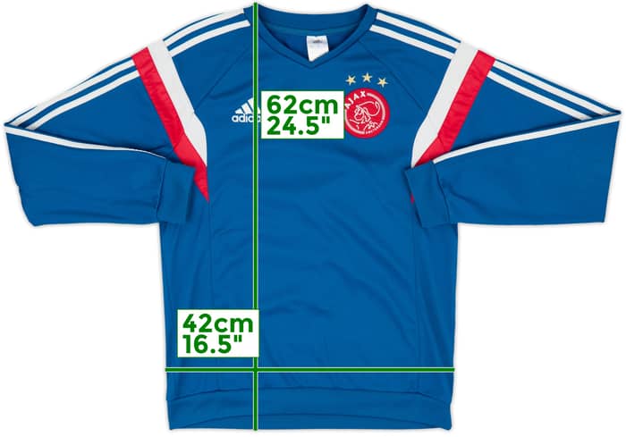 2014-15 Ajax adidas Sweat Top - 8/10 - (S)