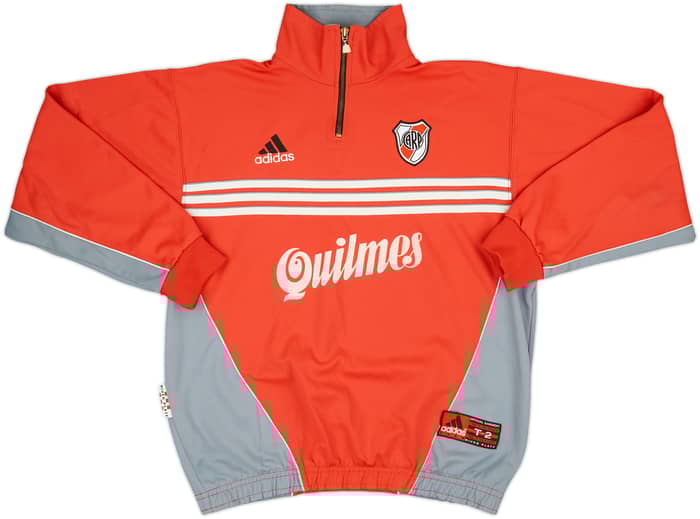 2000-02 River Plate adidas 1/4 Zip Sweat Top - 7/10 - (S)