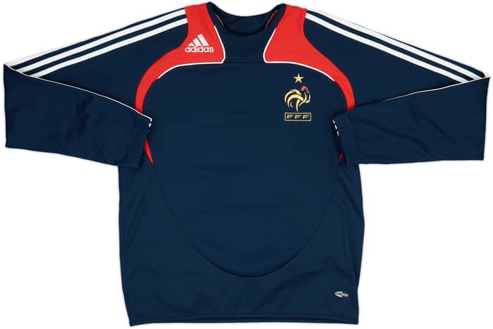 2007-08 France adidas Sweat Top - 9/10 - (S)