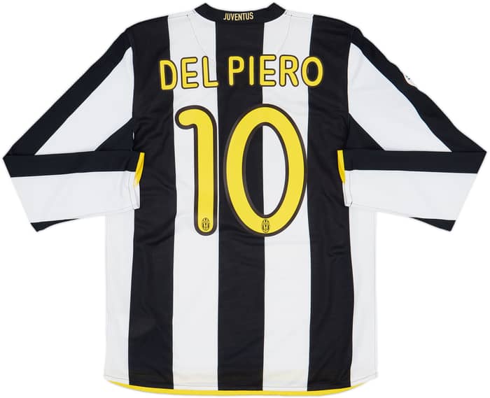 2008-09 Juventus Home L/S Shirt Del Piero #10 - 8/10 - (M)