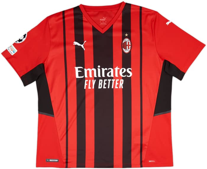 2021-22 AC Milan Home Shirt Giroud #9 - 8/10 - (XL)