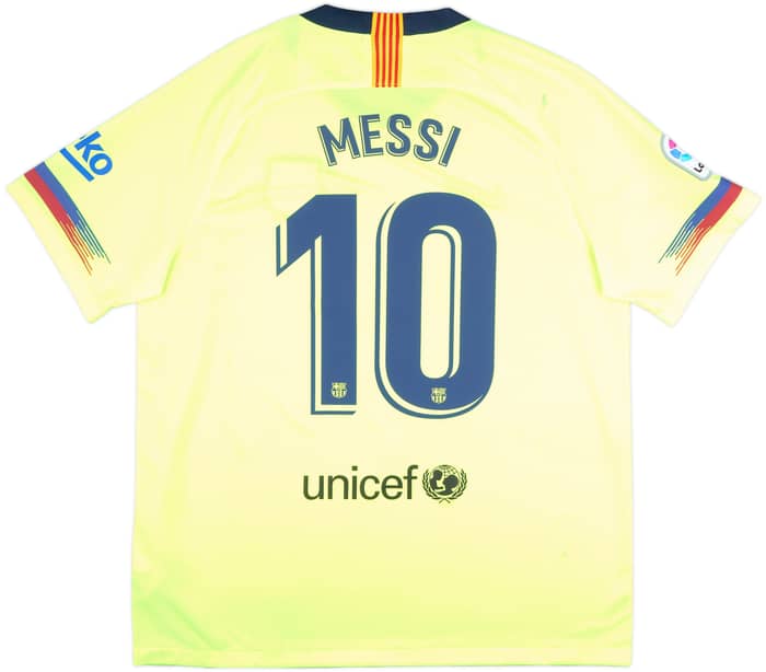 2018-19 Barcelona Away Shirt Messi #10 - 7/10 - (XL)