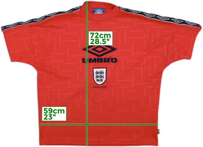 1998-99 England Umbro Training Shirt - 9/10 - (M)