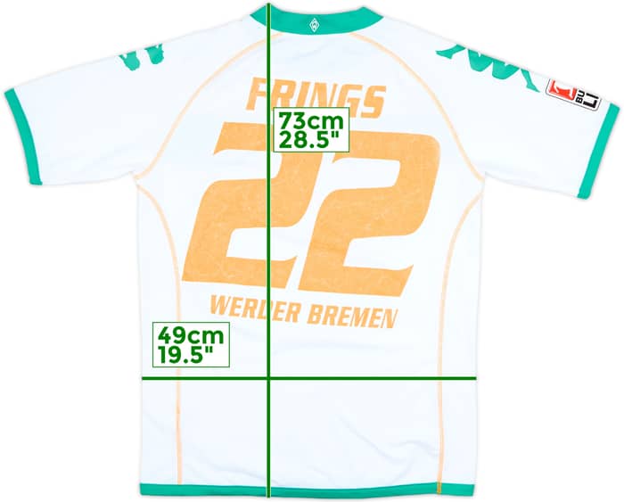 2008-09 Werder Bremen Home Shirt Frings #22 - 7/10 - (M)
