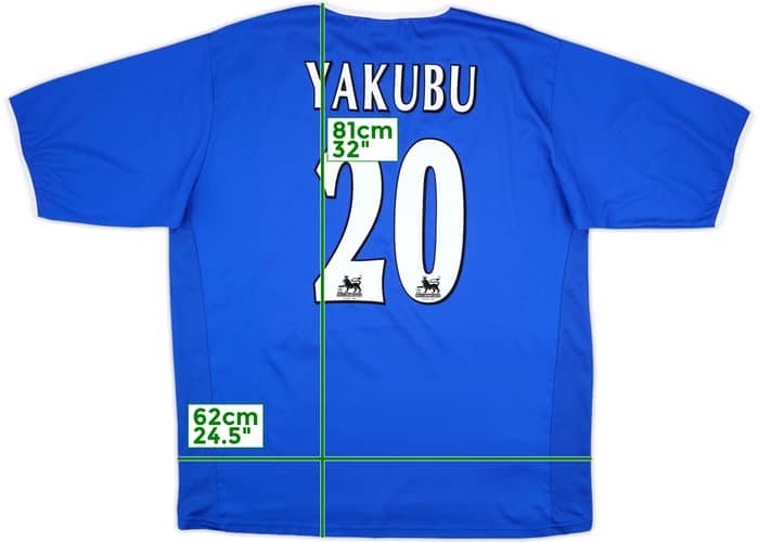 2003-05 Portsmouth Home Shirt Yakubu #20 - 9/10 - (XL)