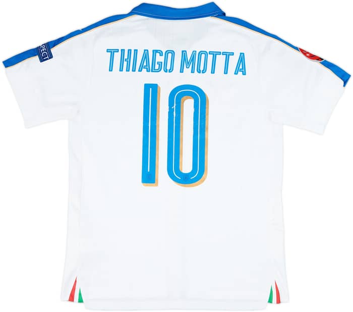 2016-17 Italy Away Shirt Thiago Motta #10 - 6/10 - (M)