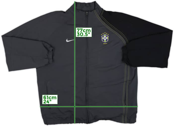 2005-06 Brazil Nike Track Jacket - 8/10 - (XL)