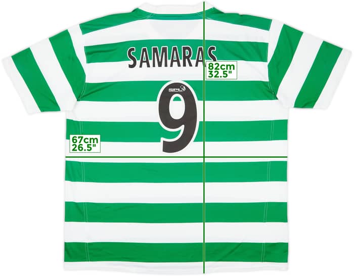 2007-08 Celtic Home Shirt Samaras #9 - 4/10 - (3XL)
