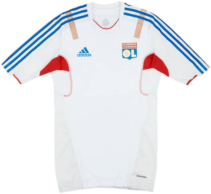 2011-12 Lyon adidas Player Issue Techfit Training Shirt - 6/10 - (S)