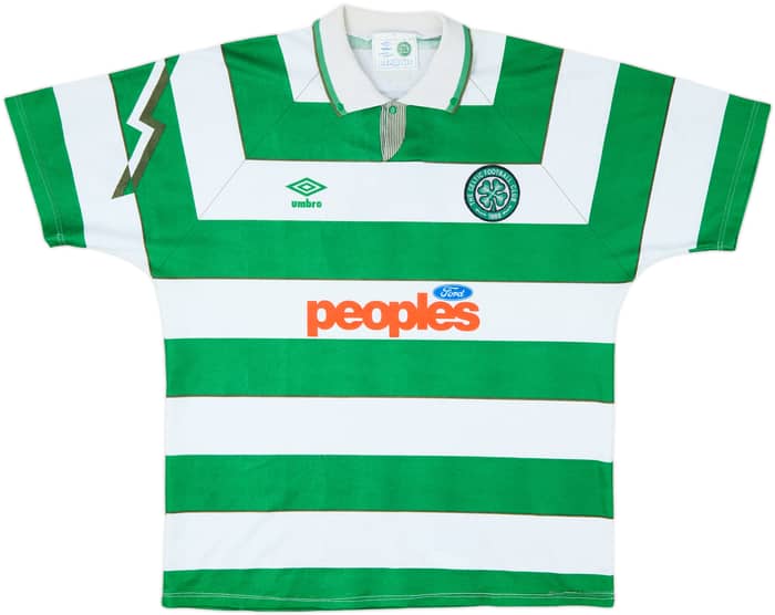 1991-92 Celtic Home Shirt #6 - 7/10 - (XL)