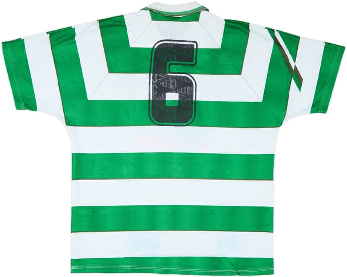 1991-92 Celtic Home Shirt #6 - 7/10 - (XL)