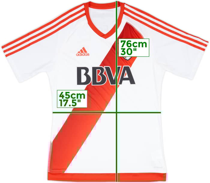 2016-17 River Plate Home Shirt - 8/10 - (M)