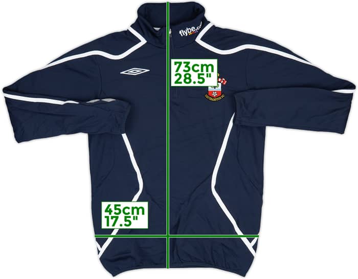 2007-08 Southampton Umbro 1/4 Zip Training Top - 8/10 - (S)