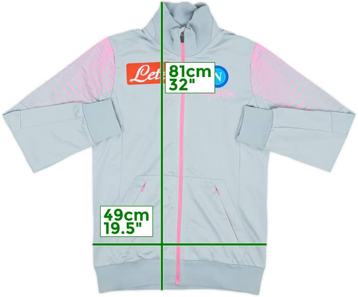 2014-15 Napoli Macron Track Jacket - 8/10 - (Women's XL)
