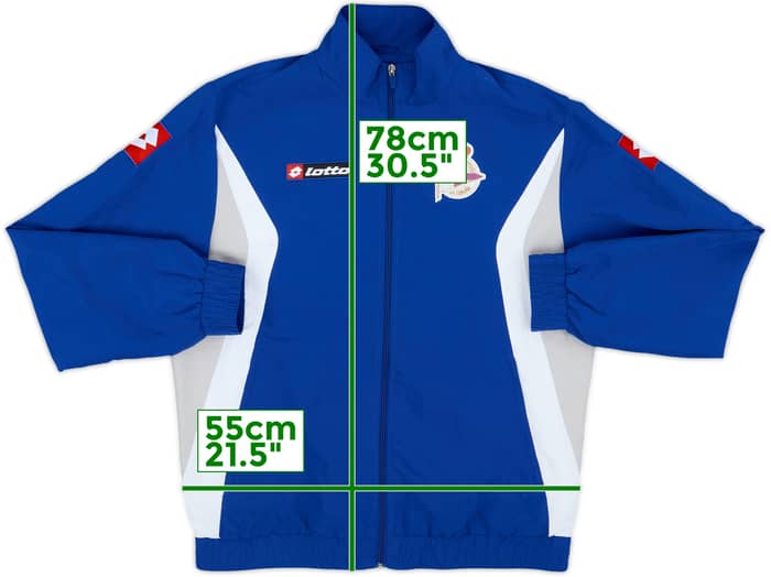 2011-12 Deportivo Lotto Track Jacket - 8/10 - (L)