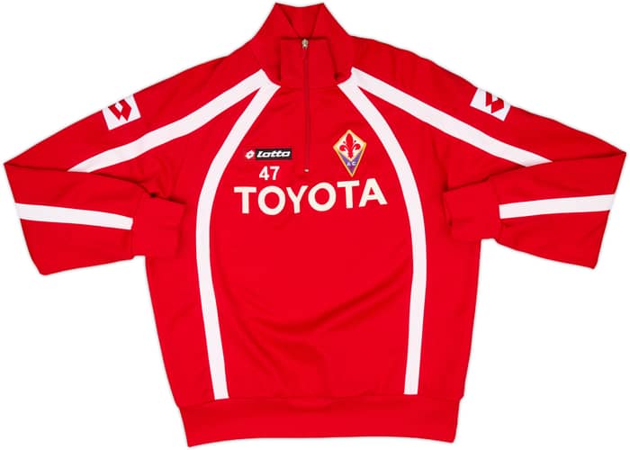 2005-06 Fiorentina Player Issue Lotto 1/4 Zip Drill Top #47 - 6/10 - (M)