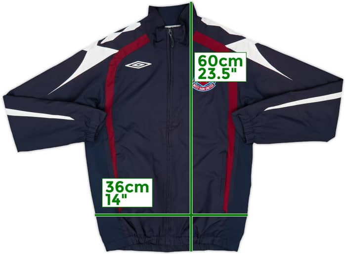 2009-10 West Ham Umbro Hooded Rain Jacket - 9/10 - (S)