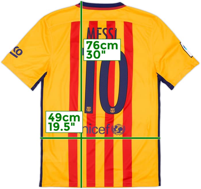 2015-16 Barcelona Away Shirt Messi #10 (S)