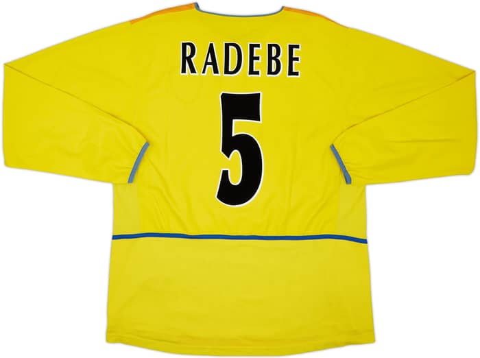 2002-03 Leeds United Away L/S Shirt Radebe #5 - 7/10 - (L)