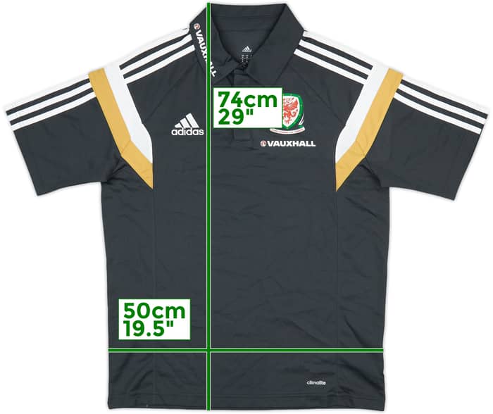 2014-15 Wales adidas Polo Shirt - 7/10 - (M)
