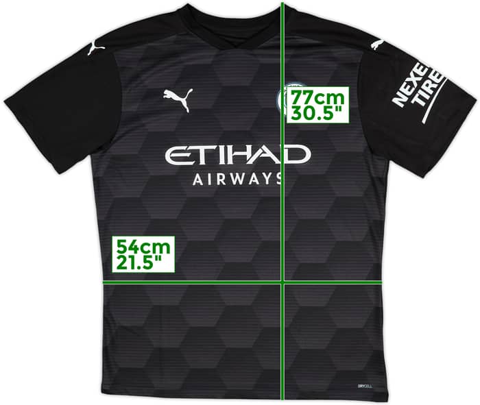 2020-21 Manchester City Match Issue FA Cup GK Shirt Ederson M. #31