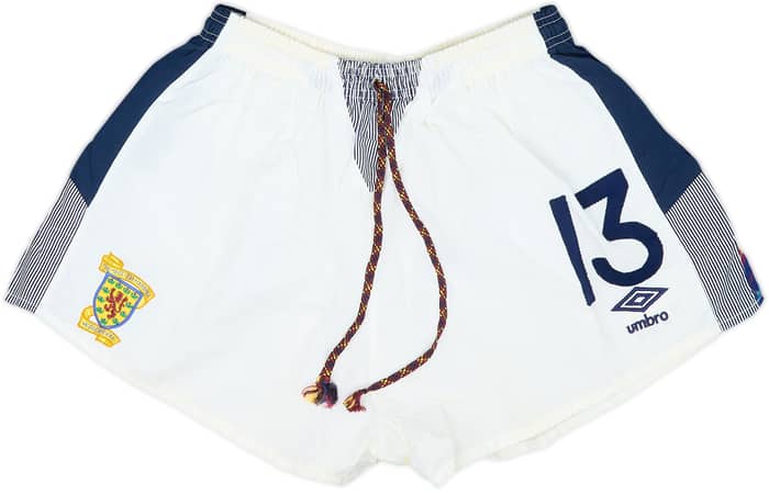 1990 Scotland Match Worn World Cup Home Shorts #13 (Durie)
