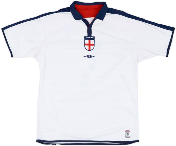 2003-05 England Home Shirt Beckham #7 - 5/10 - (XL)