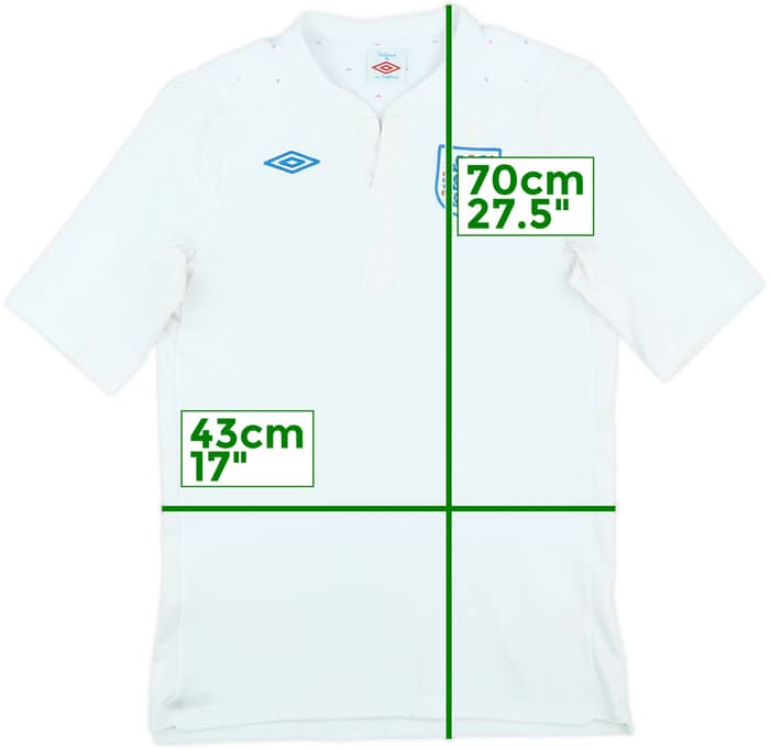 2010-11 England Home Shirt - 8/10 - (Women's S)