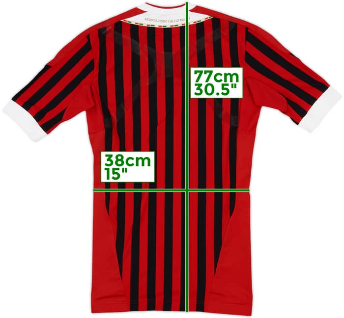 2011-12 AC Milan Player Issue Home Shirt (M)