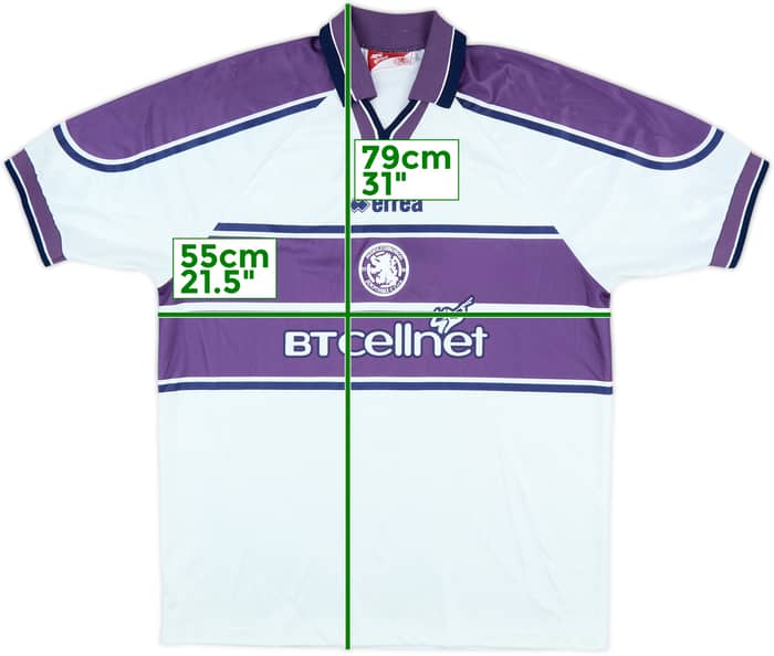1999-00 Middlesbrough Away Shirt Gascoigne #8 - 8/10 - (L)