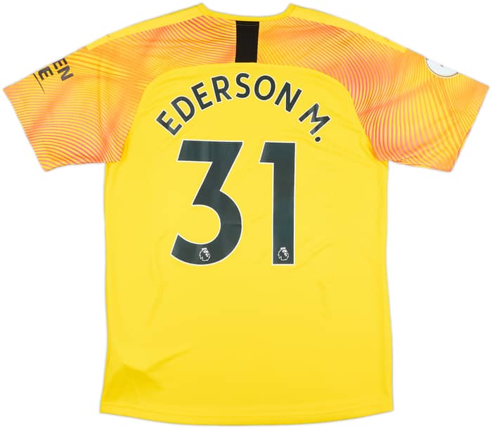 2019-20 Manchester City Match Issue GK Shirt Ederson M. #31