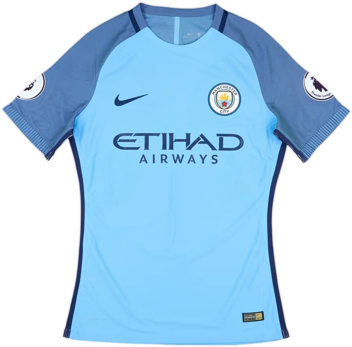 2016-17 Manchester City Match Issue Home Shirt Maffeo #50
