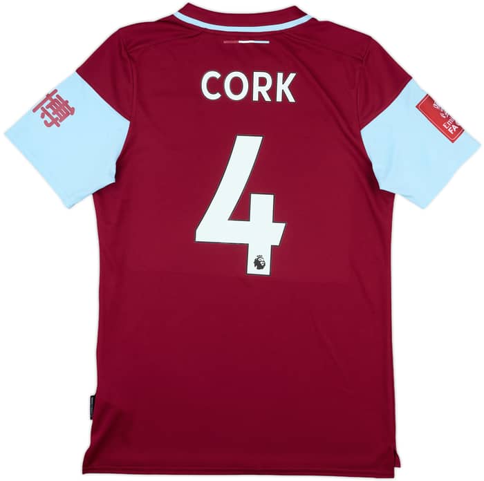 2020-21 Burnley Match Issue FA Cup Home Shirt Cork #4