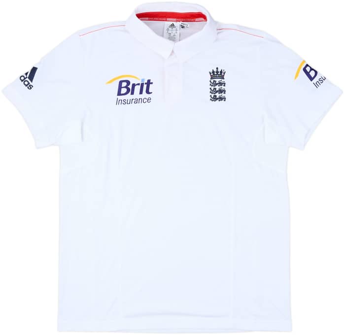 2010-11 England Cricket Home Shirt - 9/10 - (L/XL)