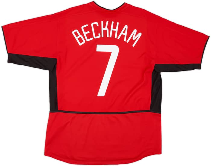 2002-04 Manchester United Home Shirt Beckham #7 - 5/10 - (L)