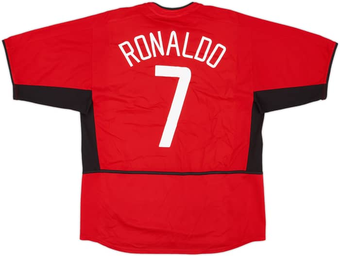 2002-04 Manchester United Home Shirt Ronaldo #7 - 7/10 - (L)