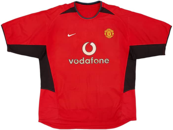 2002-04 Manchester United Home Shirt Beckham #7 - 4/10 - (XL)