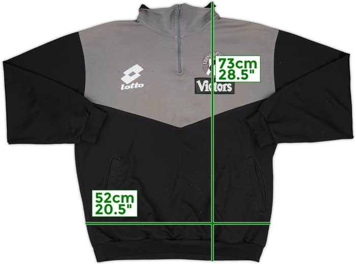 1993-94 Udinese Lotto 1/4 Zip Drill Top - 5/10 - (L)