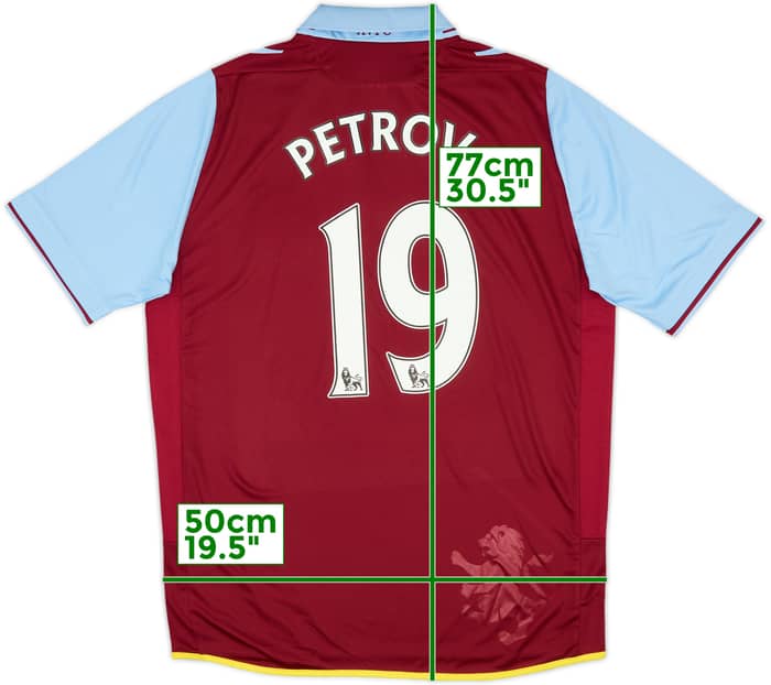 2012-13 Aston Villa Home Shirt Petrov #19 (M)