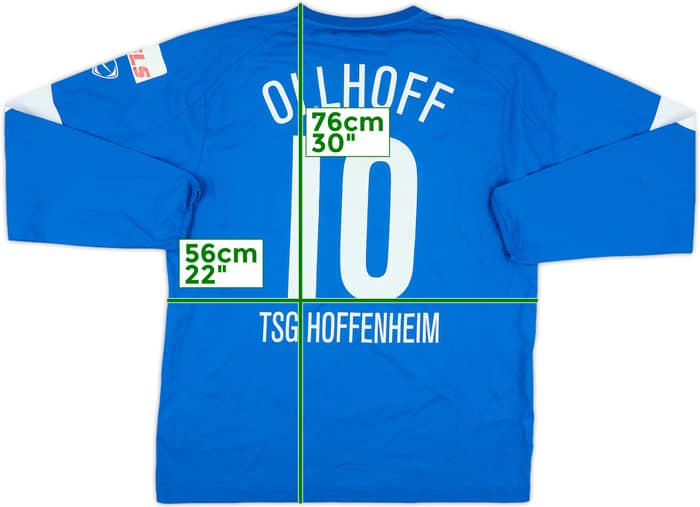 2004-05 TSG Hoffenheim Player Issue Home L/S Shirt Ollhoff #10 - 6/10 - (L)