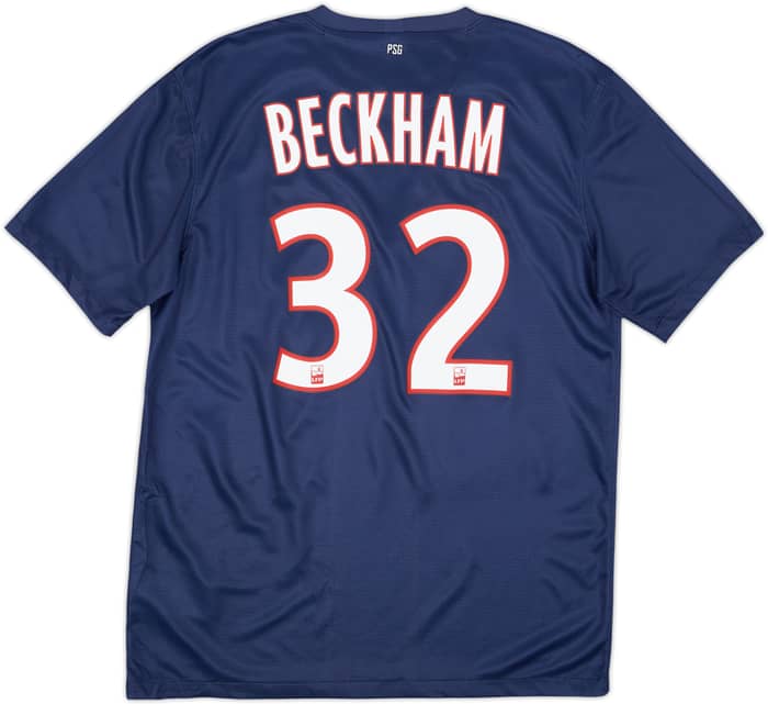 2012-13 Paris Saint-Germain Home Shirt Beckham #32 - 8/10 - (M)