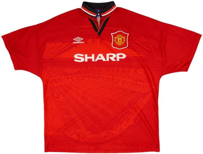 1994-96 Manchester United Home Shirt - 4/10 - (XXL)