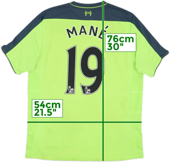2016-17 Liverpool Third Shirt Mane #19 - 5/10 - (L)