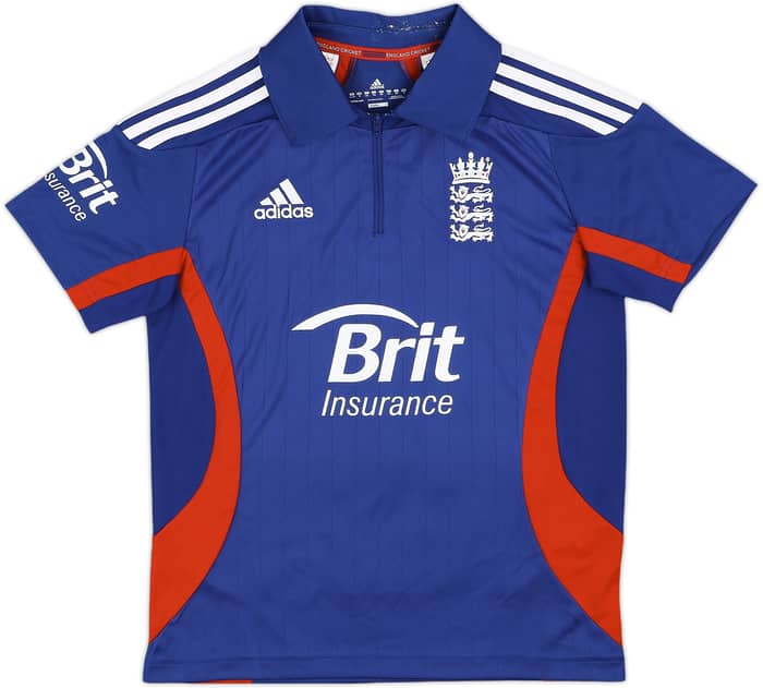 2011-12 England Cricket Home Shirt Morgan #16 - 8/10 - (M.Boys)
