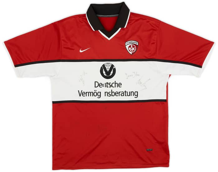 2001-02 Kaiserslatuern Signed Home Shirt - 8/10 - (XL.Boys)