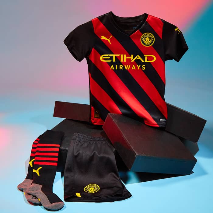 2022-23 Manchester City Away Kit (Little Kids)