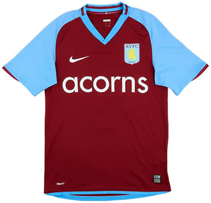 2008-09 Aston Villa Home Shirt Milner #8 - 5/10 - (S)