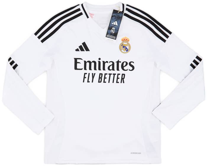 2024-25 Real Madrid Home L/S Shirt Mbappe #9 (KIDS)